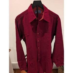 Pendleton Wool Shirt – Men’s Large, Burgundy/Red, 100% Virgin Wool, Made in USA
